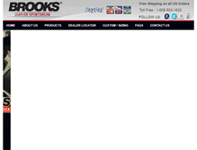 Tablet Screenshot of brooksleather.com